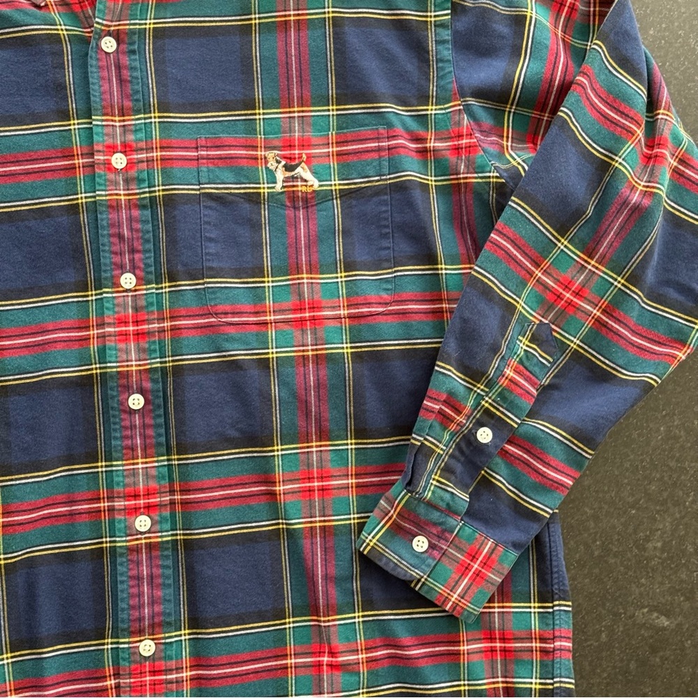 Vintage (1990s?) Ralph Lauren Blake plaid 100% cotton button up shirt sz Medium - Picture 5 of 12